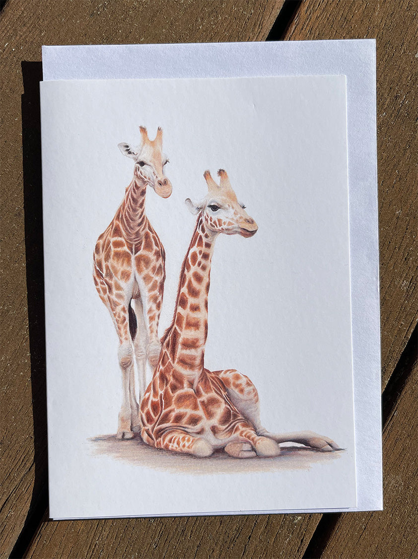 Mum & Baby Giraffe Cards