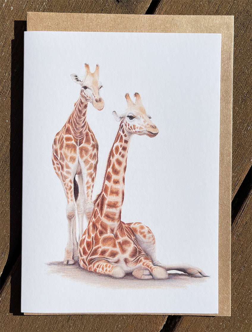 Mum & Baby Giraffe Cards