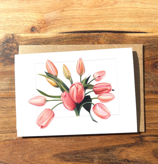 Tulip Bouquet Greeting Cards