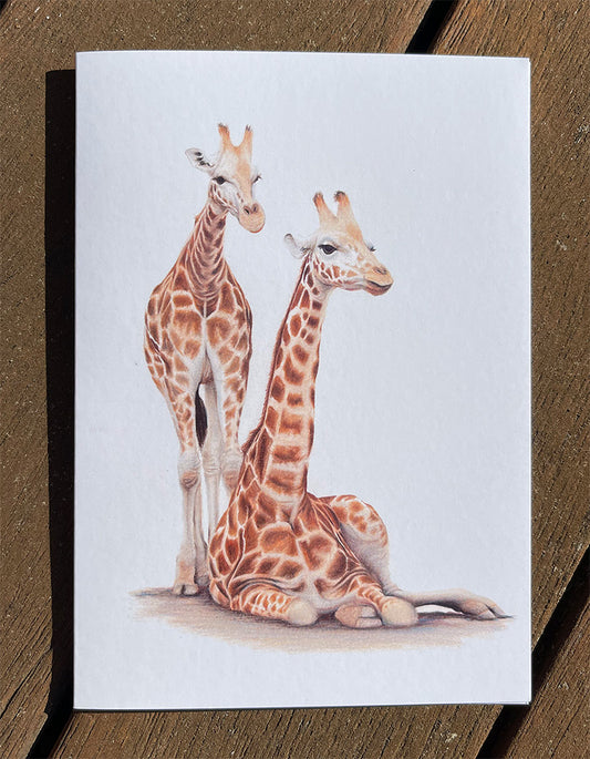 Mum & Baby Giraffe Cards