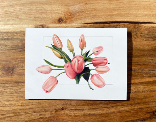 Tulip Bouquet Greeting Cards